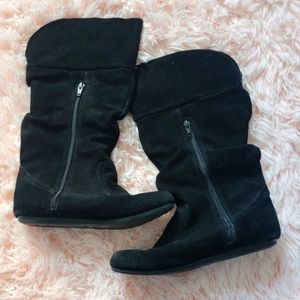 Black Suede Boots...size 5